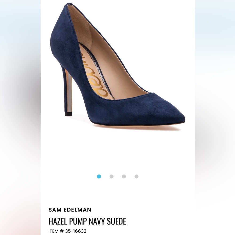 Sam Edelman Hazel Pump Navy Suede